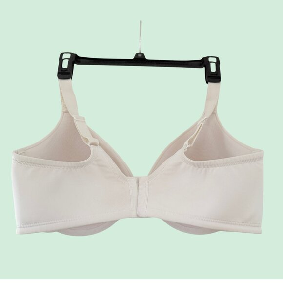 Vanity Fair 38D Stiff Padded Beauty Back Smoothing Minimizer Bra White - Picture 3 of 6